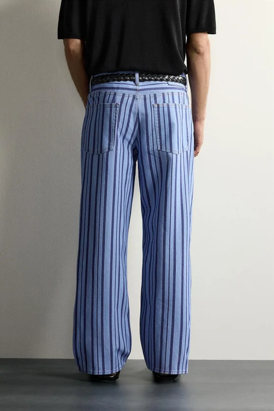БРЮКИ STRAIGHT FIT В ПОЛОСКУ