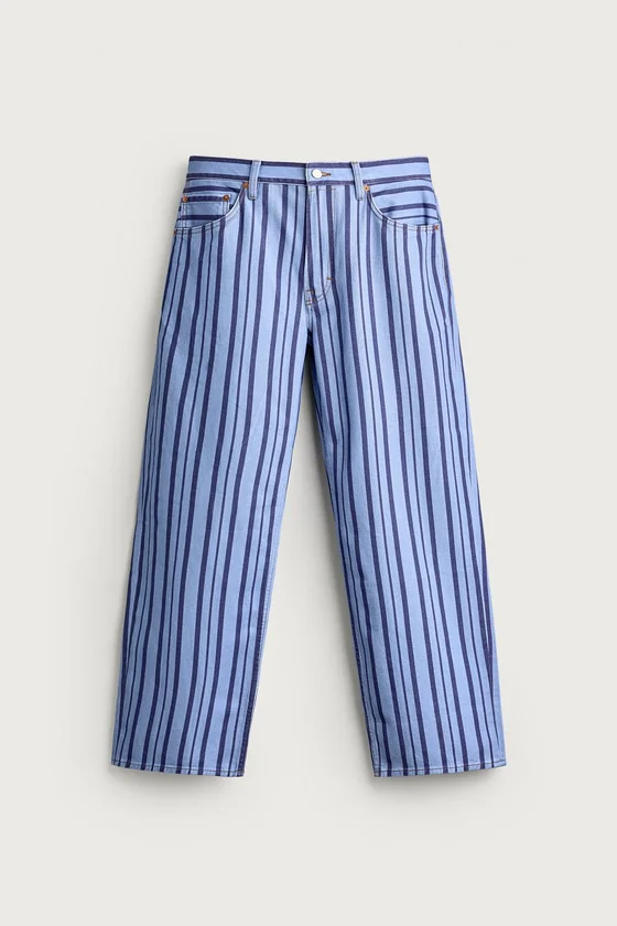 БРЮКИ STRAIGHT FIT В ПОЛОСКУ