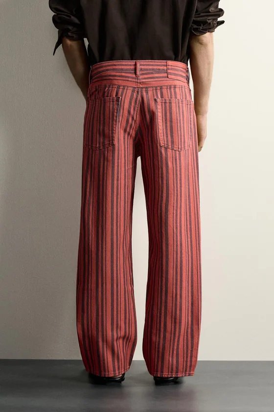 БРЮКИ STRAIGHT FIT В ПОЛОСКУ