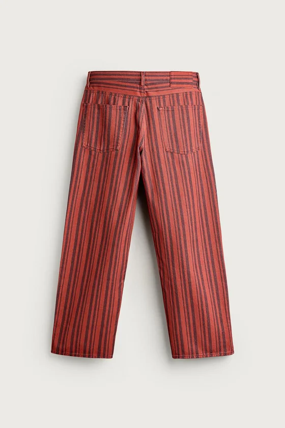 БРЮКИ STRAIGHT FIT В ПОЛОСКУ