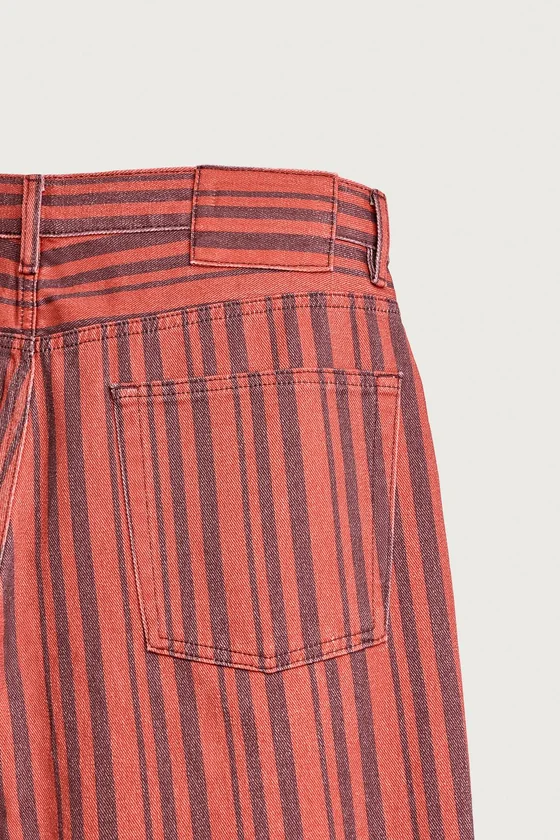 БРЮКИ STRAIGHT FIT В ПОЛОСКУ