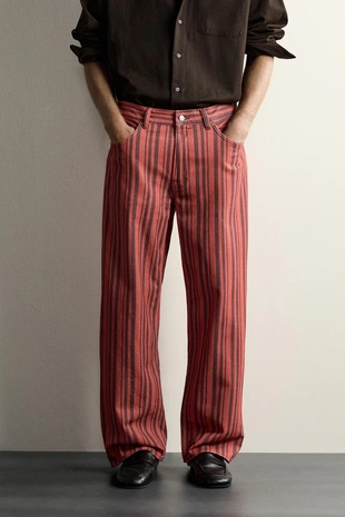 Брюки Straight Fit в полоску