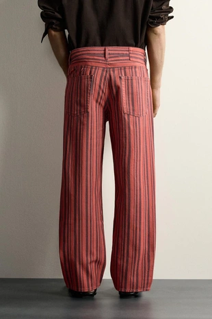 Брюки Straight Fit в полоску