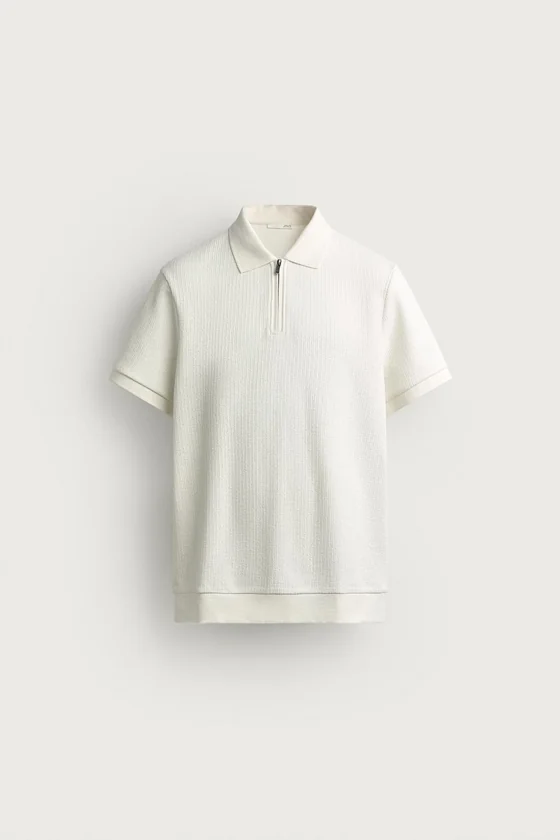 ПОЛО REGULAR FIT С МОЛНИЕЙ