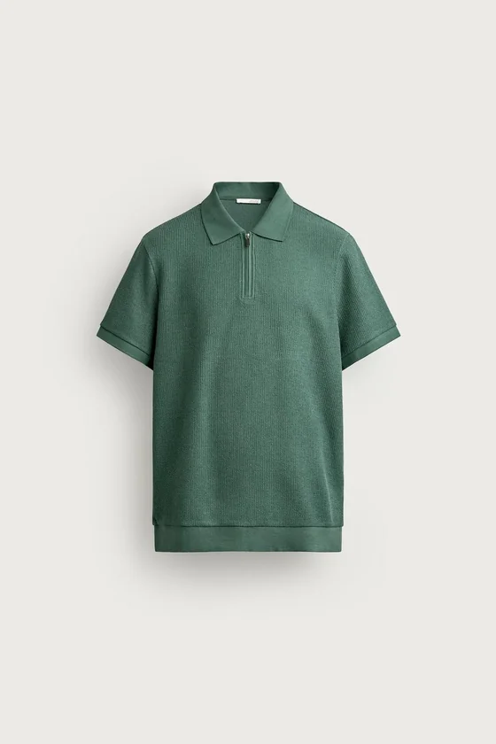 ПОЛО REGULAR FIT С МОЛНИЕЙ