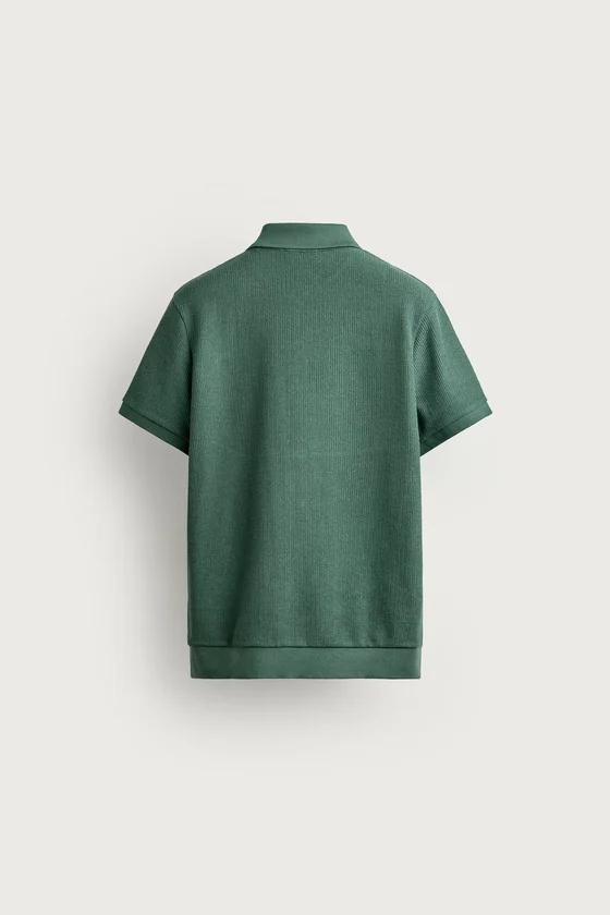 ПОЛО REGULAR FIT С МОЛНИЕЙ