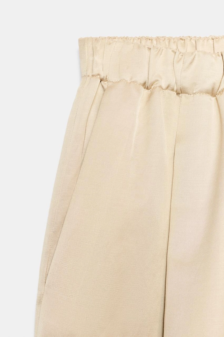 АТЛАСНЫЕ БРЮКИ-БОЧКИ — коллекция Zara «ZW»