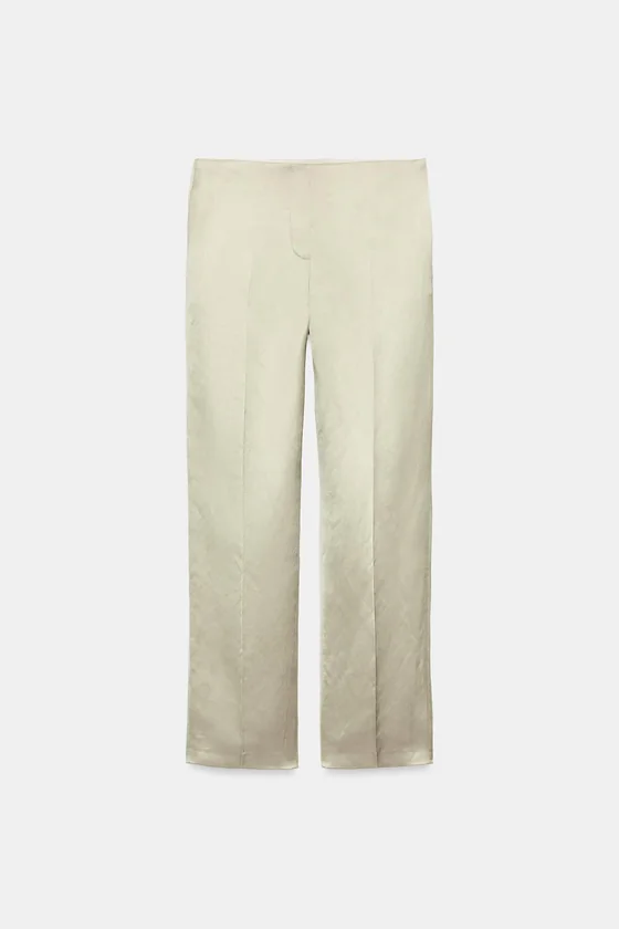 БРЮКИ ПРЯМОГО КРОЯ ИЗ СМЕСОВОГО ЛЬНА — ZW COLLECTION