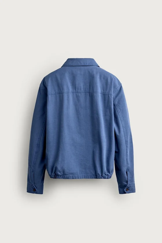 КУРТКА ИЗ СТИРАНОГО ХЛОПКА REGULAR FIT