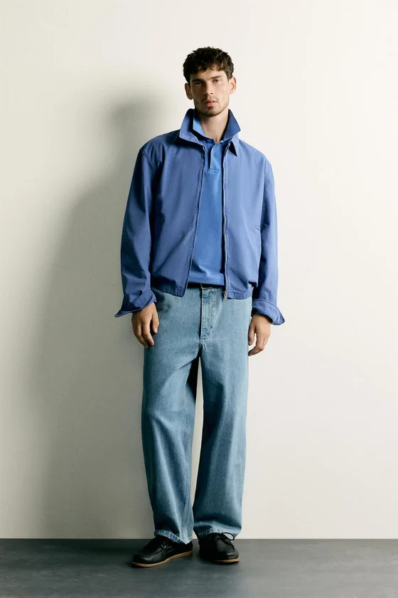 КУРТКА ИЗ СТИРАНОГО ХЛОПКА REGULAR FIT