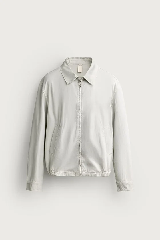 КУРТКА REGULAR FIT ИЗ ХЛОПКА С ЭФФЕКТОМ ПОТЕРТОСТИ