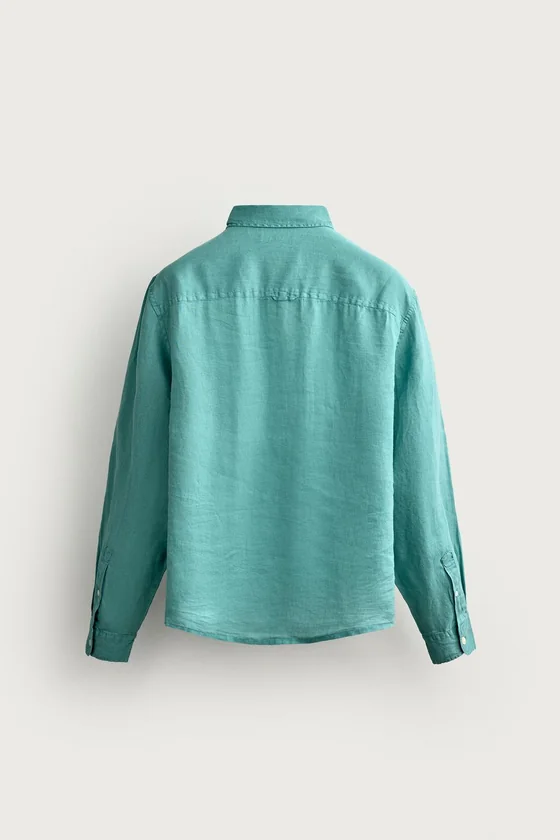 РУБАШКА RELAXED FIT ИЗ 100% ЛЬНА