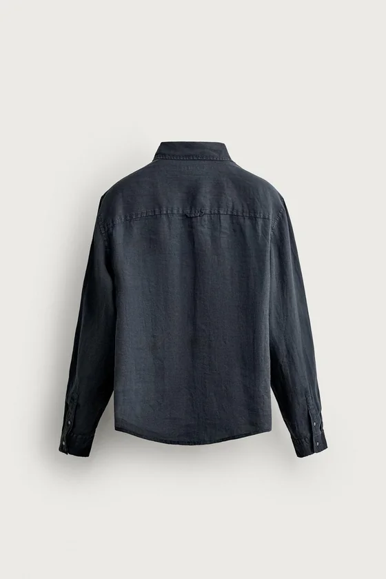 РУБАШКА RELAXED FIT ИЗ 100% ЛЬНА