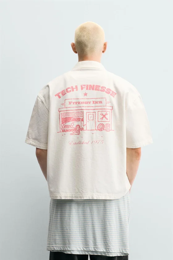 КОМБИНИРОВАННАЯ РУБАШКА RELAXED FIT