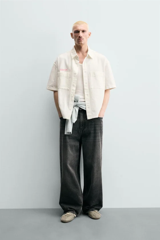 КОМБИНИРОВАННАЯ РУБАШКА RELAXED FIT