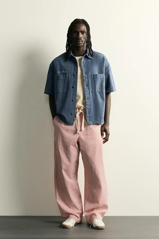 КОМБИНИРОВАННАЯ РУБАШКА RELAXED FIT