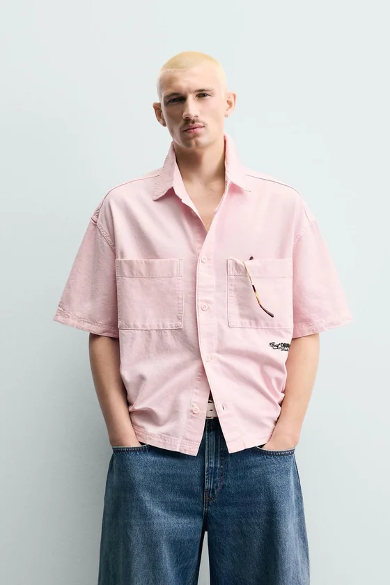 КОМБИНИРОВАННАЯ РУБАШКА RELAXED FIT