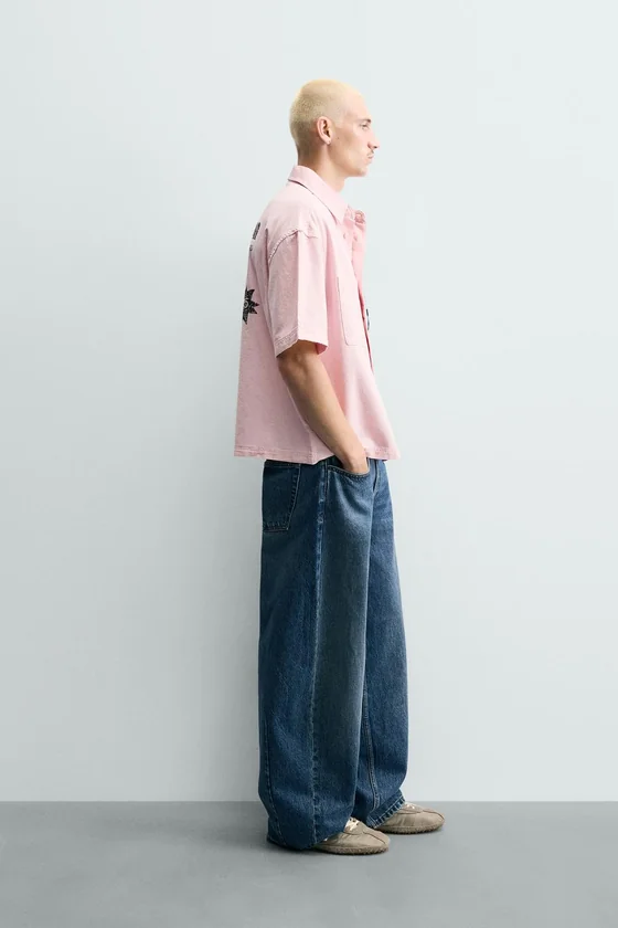 КОМБИНИРОВАННАЯ РУБАШКА RELAXED FIT