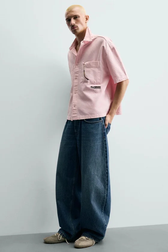КОМБИНИРОВАННАЯ РУБАШКА RELAXED FIT