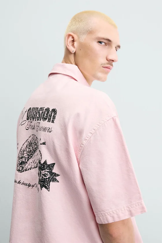 КОМБИНИРОВАННАЯ РУБАШКА RELAXED FIT