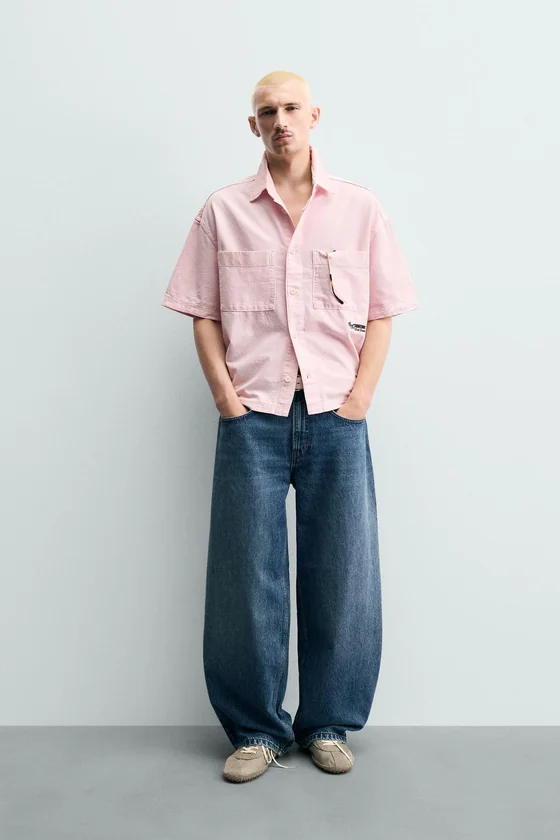КОМБИНИРОВАННАЯ РУБАШКА RELAXED FIT