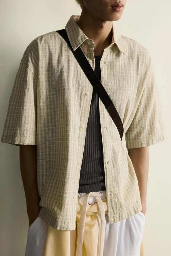 РУБАШКА BOXY FIT В КЛЕТКУ