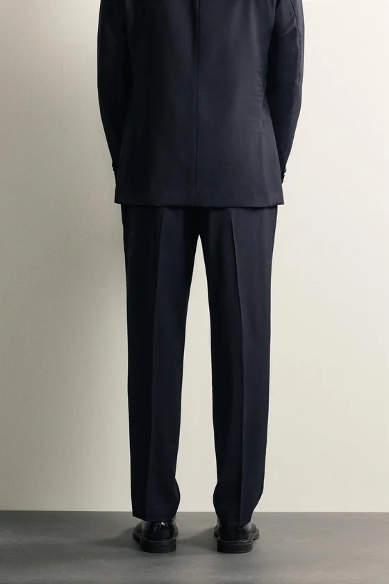 КОСТЮМНЫЕ БРЮКИ REGULAR FIT ИЗ 100% ШЕРСТИ В ПОЛОСКУ