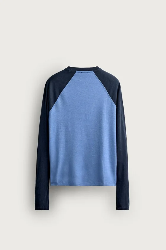 ФУТБОЛКА COLOR BLOCK ИЗ ХЛОПКА И ЛЬНА