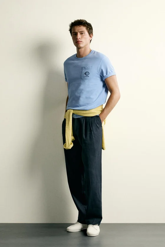 КОМБИНИРОВАННАЯ ФУТБОЛКА RELAXED FIT