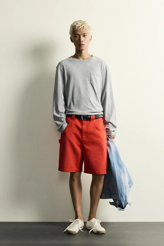 ХЛОПКОВЫЕ ШОРТЫ RELAXED FIT