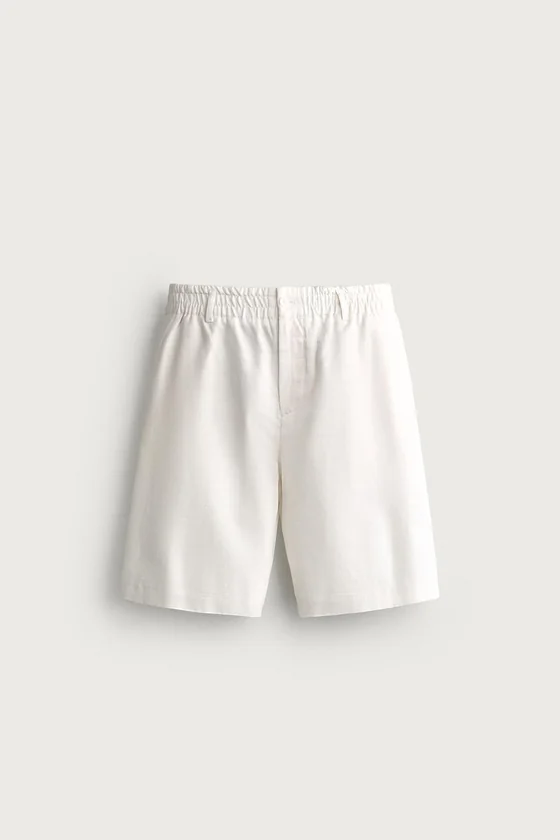 ШОРТЫ WIDE FIT ИЗ ХЛОПКА И ЛИОЦЕЛЛА