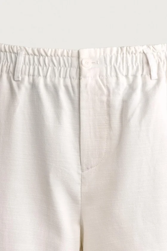 ШОРТЫ WIDE FIT ИЗ ХЛОПКА И ЛИОЦЕЛЛА