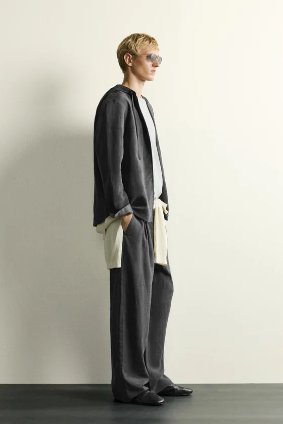 БРЮКИ RELAXED FIT В ПОЛОСКУ