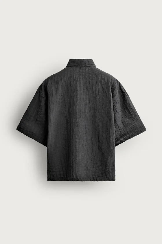 ЖАККАРДОВАЯ РУБАШКА В ПОЛОСКУ BOXY FIT