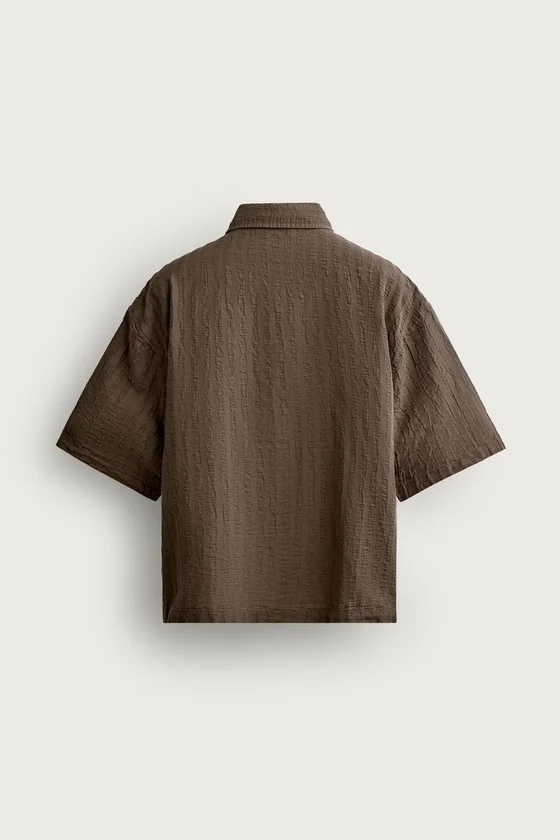 ЖАККАРДОВАЯ РУБАШКА В ПОЛОСКУ BOXY FIT