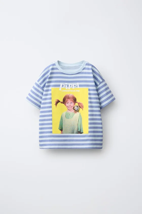 ФУТБОЛКА В ПОЛОСКУ «ПЕППИ ДЛИННЫЙЧУЛОК» © ASTRID LINDGREN COMPANY