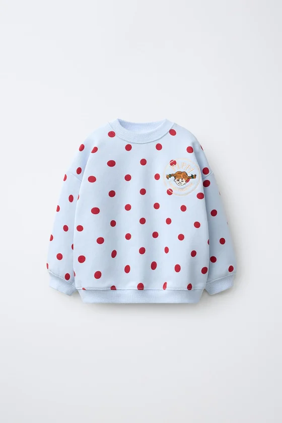 ТОЛСТОВКА В ГОРОШЕК PIPPI CALZASLARGAS © ASTRID LINDGREN COMPANY