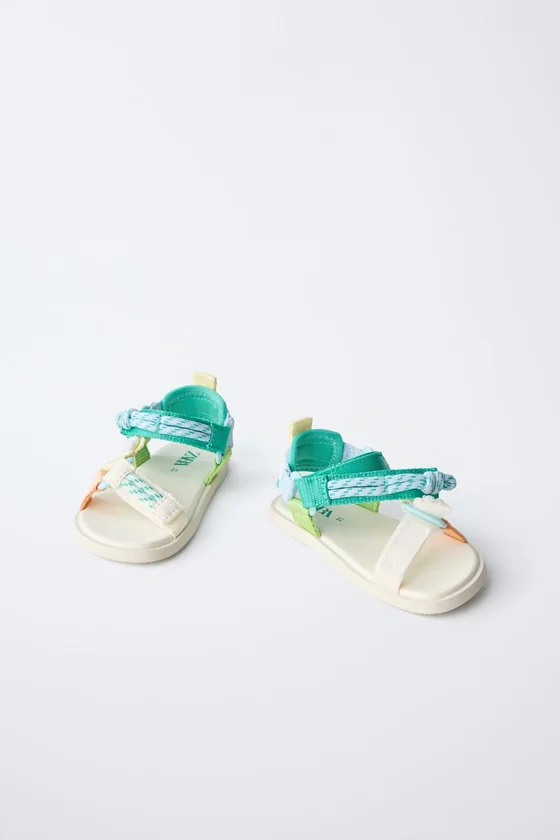 Мультицветные технические босоножки barefoot