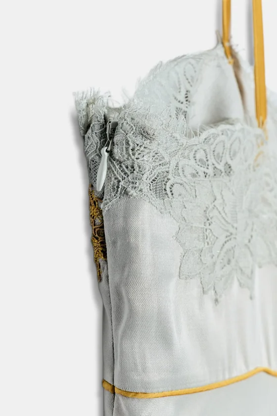 ДЛИННОЕ КРУЖЕВНОЕ ПЛАТЬЕ — ZW COLLECTION