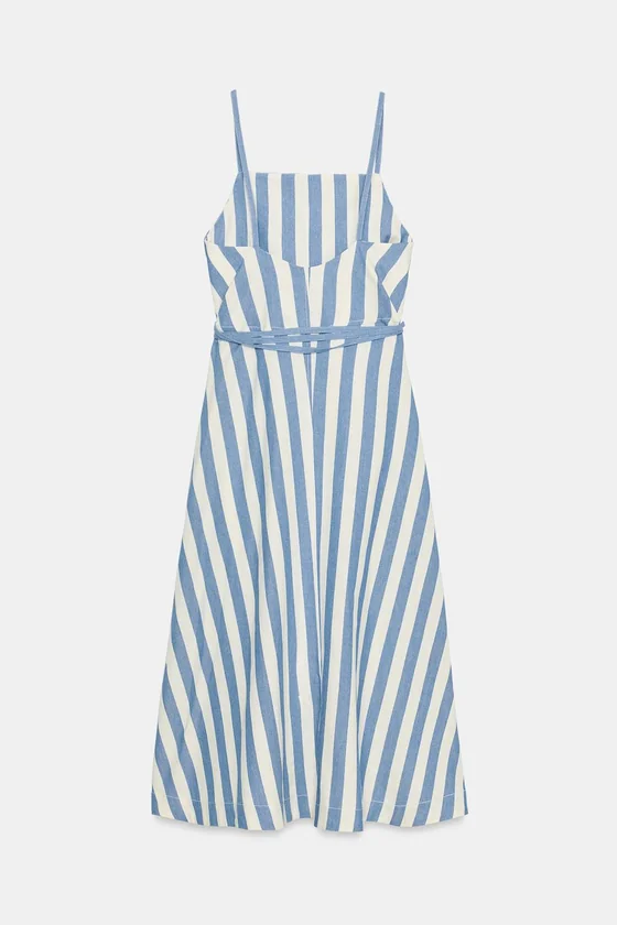 ПЛАТЬЕ МИДИ В ПОЛОСКУ — ZW COLLECTION