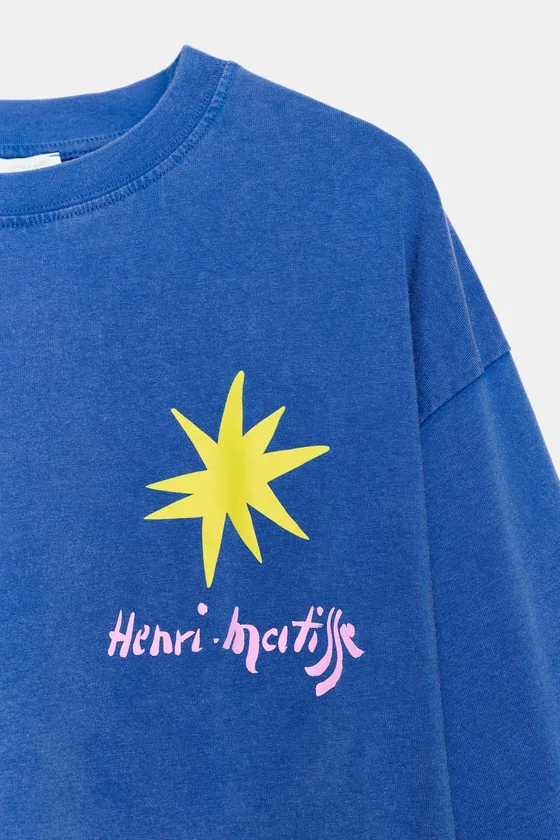 ФУТБОЛКА HENRI MATISSE С ЭФФЕКТОМ ПОТЕРТОСТИ
