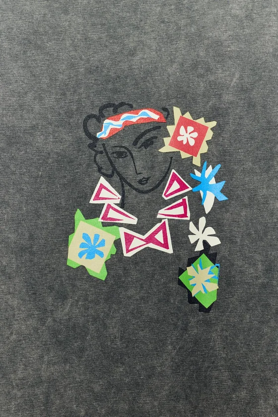 ФУТБОЛКА HENRI MATISSE С ЭФФЕКТОМ ПОТЕРТОСТИ