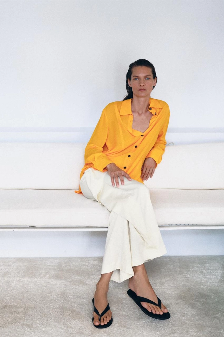 СТРУЯЩАЯСЯ РУБАШКА коллекция Zara «ZW»