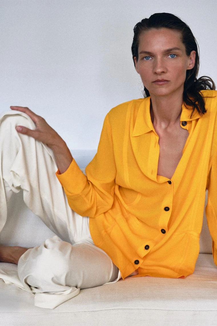 СТРУЯЩАЯСЯ РУБАШКА коллекция Zara «ZW»