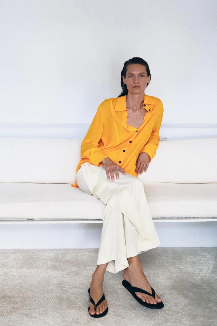 СТРУЯЩАЯСЯ РУБАШКА коллекция Zara «ZW»