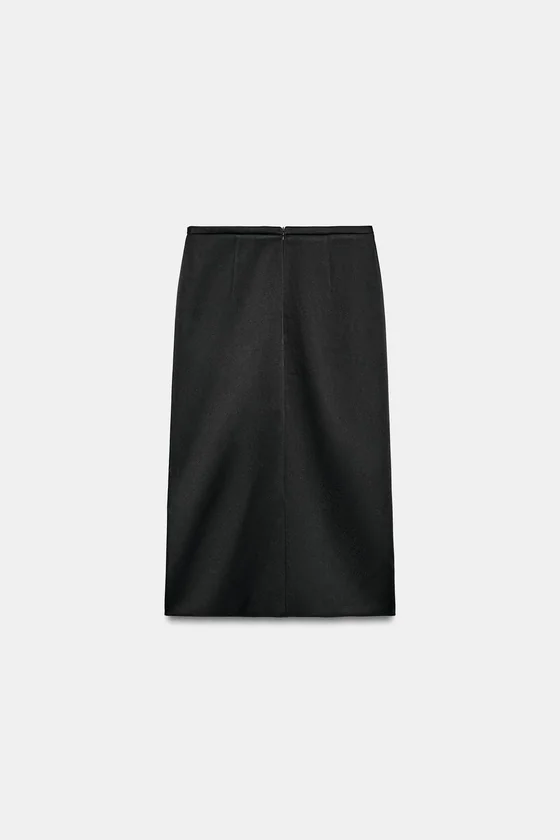 АТЛАСНАЯ ЮБКА С АЛАМАРАМИ ZW COLLECTION
