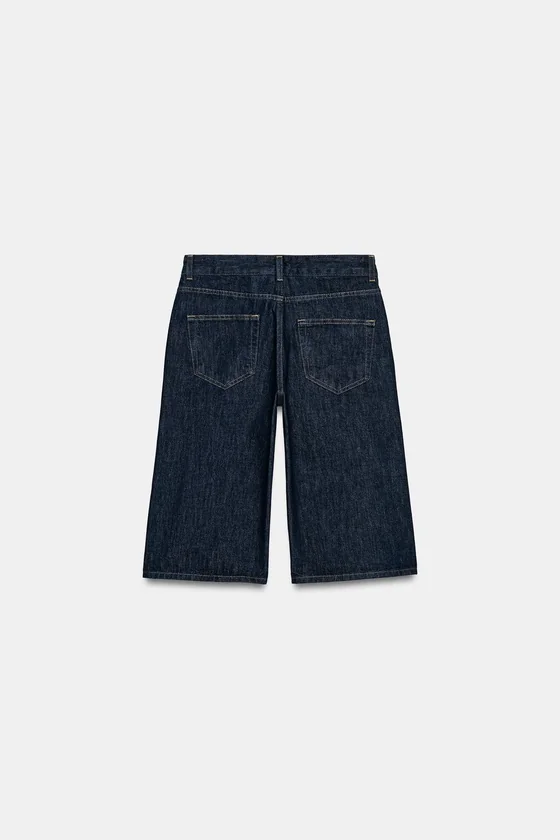 ДЖИНСОВЫЕ ШОРТЫ СО СРЕДНЕЙ ПОСАДКОЙ — ZW COLLECTION