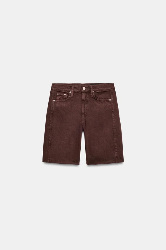 ДЖИНСОВЫЕ ШОРТЫ RELAXED СО СРЕДНЕЙ ПОСАДКОЙ — ZW COLLECTION