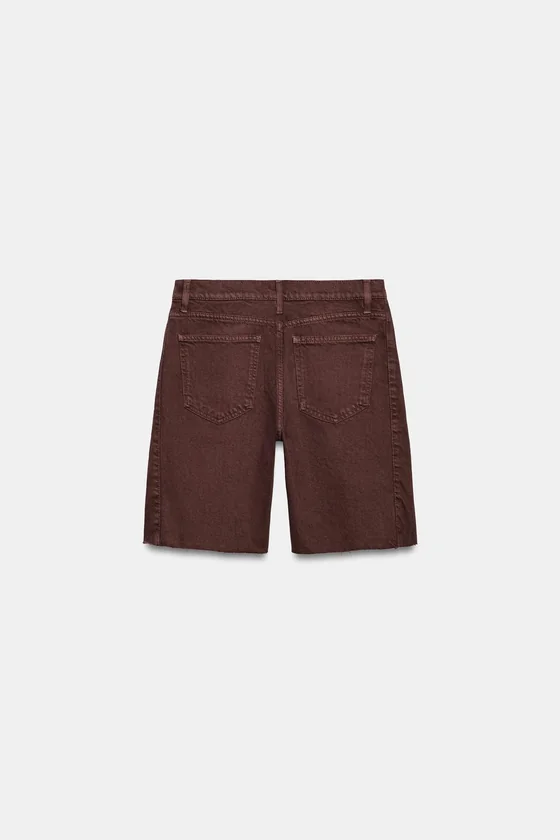 ДЖИНСОВЫЕ ШОРТЫ RELAXED СО СРЕДНЕЙ ПОСАДКОЙ — ZW COLLECTION