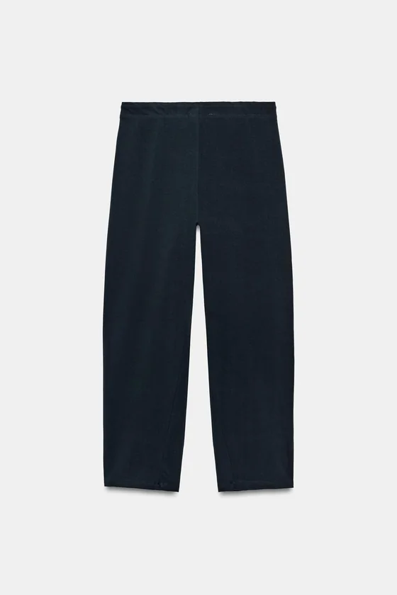БРЮКИ CARROT FIT ИЗ ТРИКОТАЖА ИНТЕРЛОК